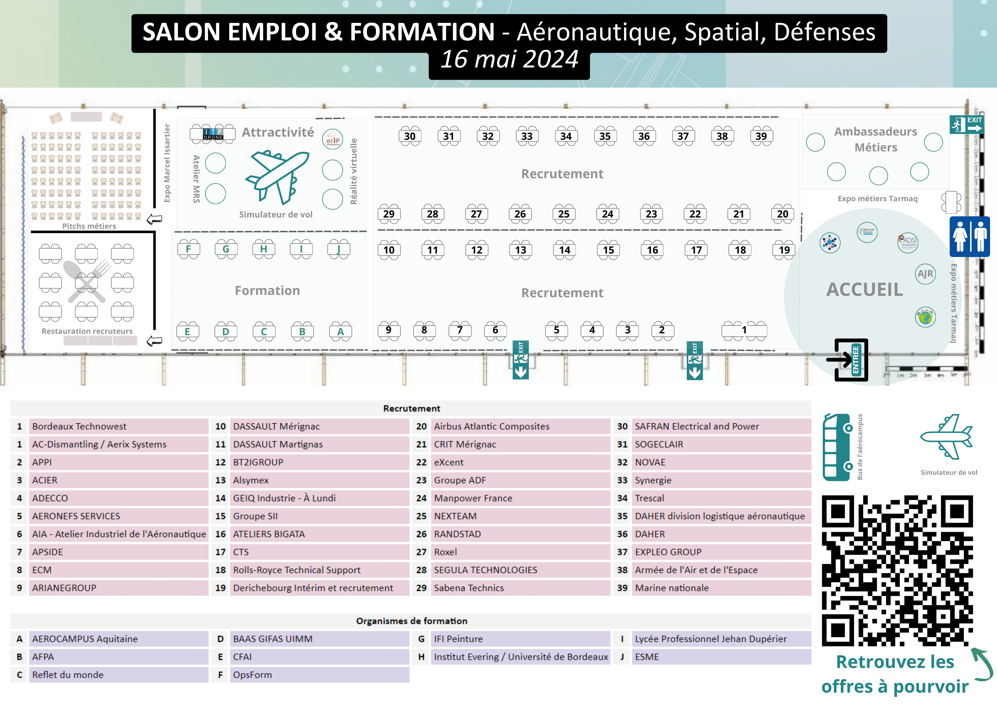 plan du salon 